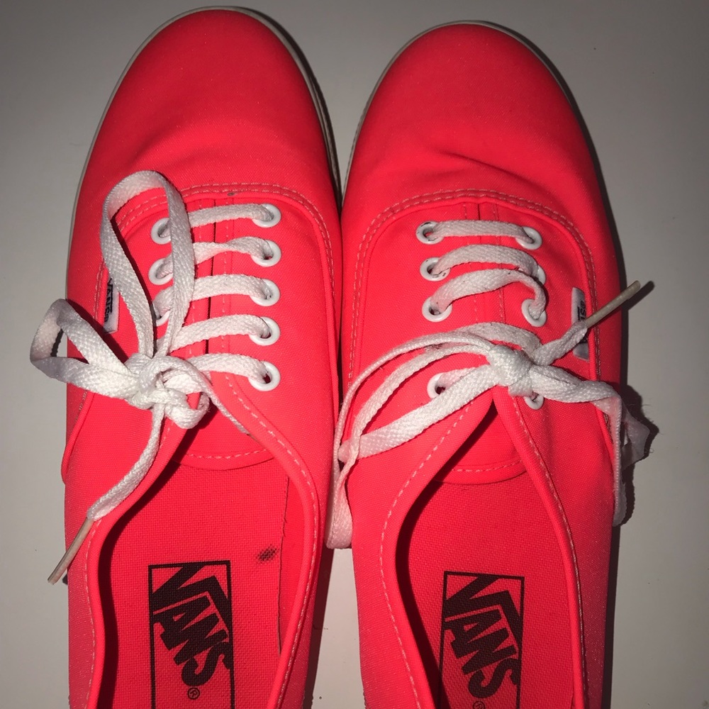 Neon pink women’s vans. Size 8.5 women’s.
